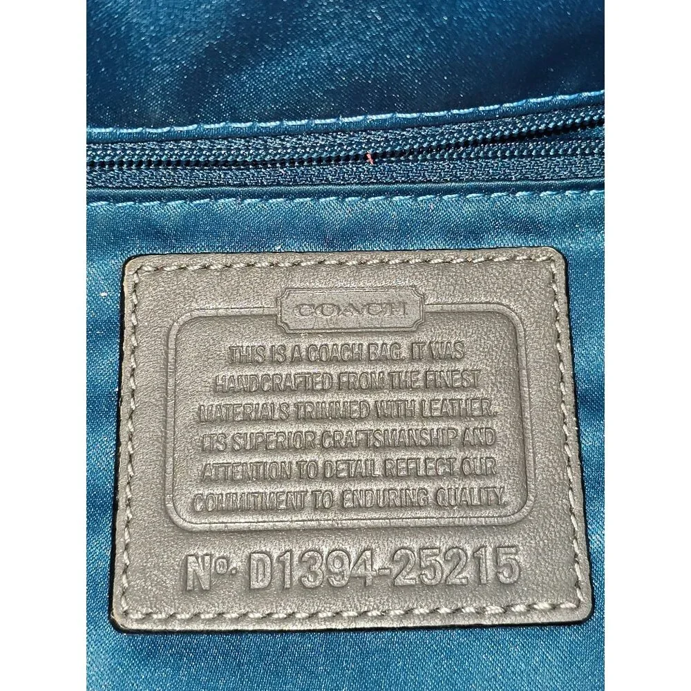 Coach Women's Black Canvas Madison Madeline Satchel Bag Medium 1941 - Picture 9 of 15